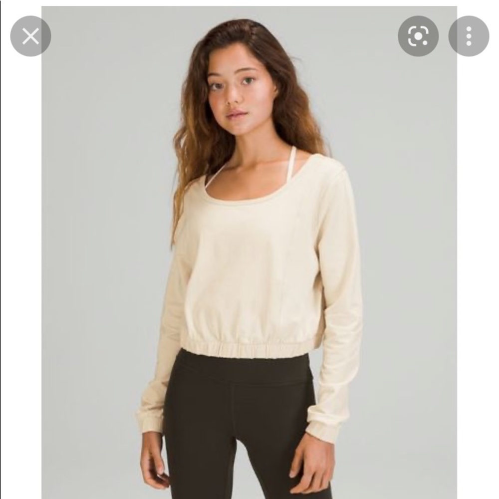 Lululemon Square Neck Cropped Pullover